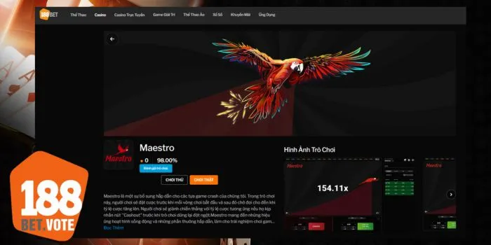 Giải mã lý do Maestro được hàng triệu cược thủ săn đón Giải mã lý do Maestro được hàng triệu cược thủ săn đón